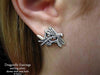 Dragonfly Earrings post back sterling silver