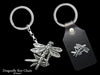 Dragonfly Key Chain Sterling Silver