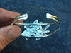 Dragonfly Large carving cuff back view in hand