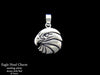 Eagle Head Charm Necklace sterling silver