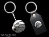 Eagle Head Key Chain Sterling Silver