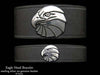 Eagle head on Leather Bracelet