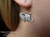 Elephant Head Earrings fishhook sterling silver