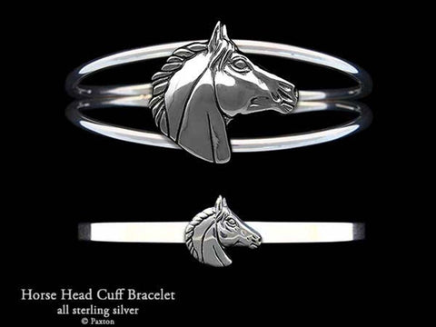 Horse Head Cuff Bracelet