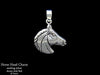 Horse Head charm necklace sterling silver