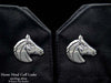 Horse Head Cuff Links sterling silver