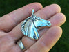 Horse Head Pendant Necklace Sterling Silver