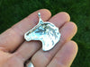 Horse Head Pendant Necklace Sterling Silver