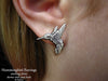 Hummingbird Earrings post back sterling silver