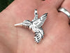 Hummingbird Pendant Necklace Sterling Silver