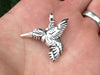 Hummingbird Pendant Necklace Sterling Silver