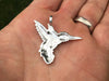 Hummingbird Pendant Necklace Sterling Silver