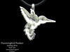 Hummingbird Pendant Necklace Sterling Silver