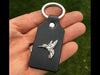 Hummingbird Key Chain / Key Ring Sterling Silver