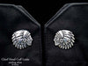 Chief Head Cuff Links sterling silver