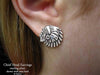 Chief Head Earrings post sterling silver