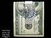 Large Chief Head Money Clip