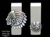 Chief Head Money Clip
