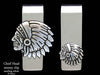 Chief Head Money Clip