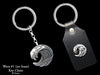 Ocean Wave Key Chain Sterling Silver