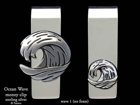 Ocean Wave #1 no foam Money Clip