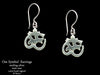 Om Symbol Earrings Sterling Silver