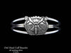 Owl Head Cuff Bracelet