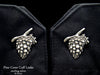 Pine Cone Cuff Links sterling silver