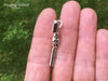 Revolver Pistol Pendant Necklace Sterling Silver