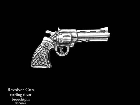 Revolver Pistol Brooch Rick Grimes sterling silver