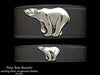 Polar Bear on Leather Bracelet