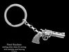 Revolver Pistol Key Chain sterling silver