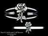 Rose #1 (with stem) Cuff Bracelet