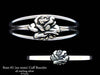Rose #2 (no stem) Cuff Bracelet