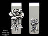 Rose #1 with stem Money Clip