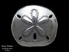 Sand Dollar Belt Buckle sterling silver
