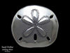 Sand Dollar Belt Buckle sterling silver