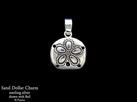 Sand Dollar Charm Necklace sterling silver