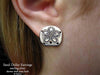 Sand Dollar Earrings post back sterling silver