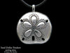 Sand Dollar Pendant Necklace sterling silver