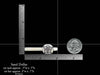 Tie Tack Tie Bar size