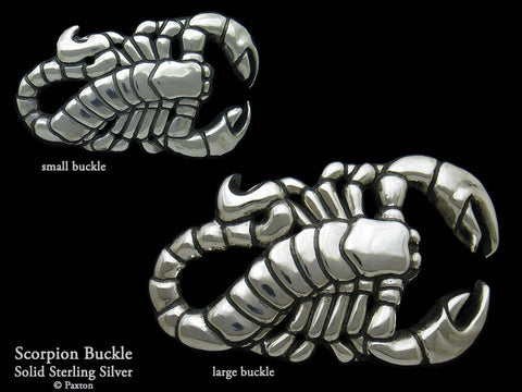 Scorpion Belt Buckle sterling silver