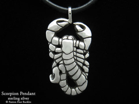 Scorpion Pendant Necklace sterling silver