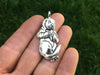 Sea Otter Pendant Necklace Sterling Silver