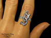 Sea Serpent ring sterling silver
