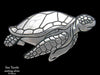 Sea Turtle Belt Buckle sterling silver