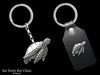 Sea Turtle Key Chain Sterling Silver