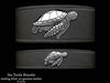 Sea Turtle on Leather Bracelet