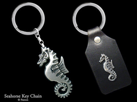 Seahorse Key Chain Sterling Silver