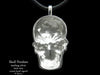 Skull Pendant Necklace Sterling Silver